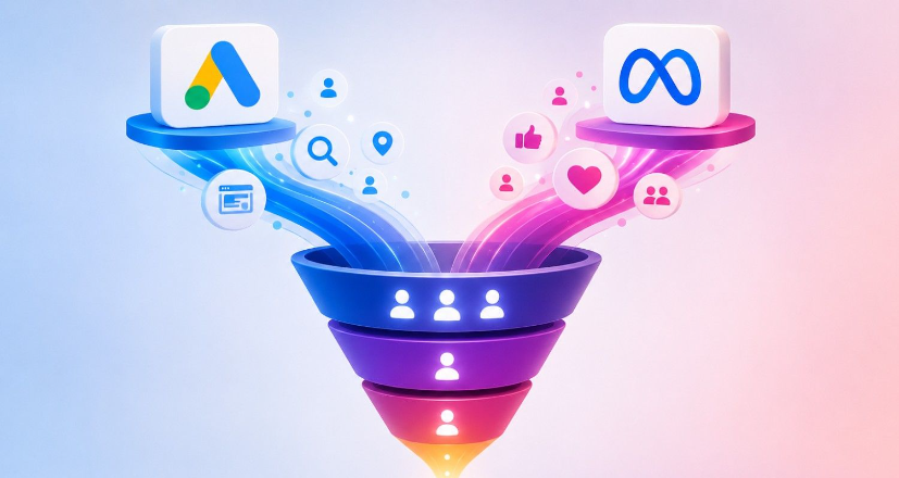 Google Ads Meta Ads How to Build a Blended Funnel That Converts